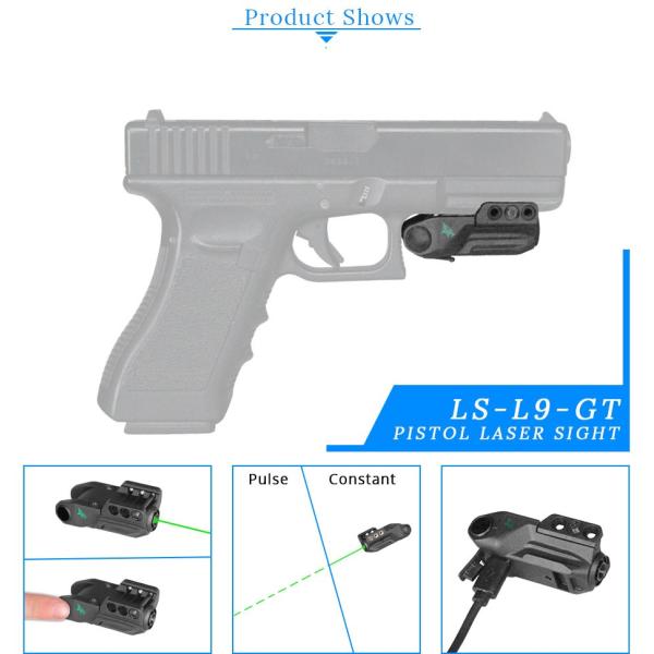 видимость 1.85oz указателя лазера зеленого цвета Sighter LASERSPEED скважины лазера 515nm