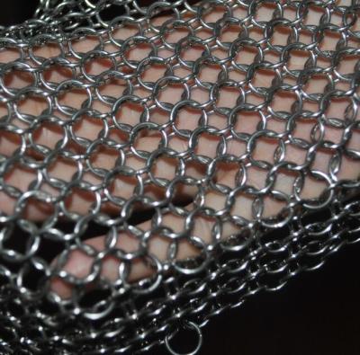 304 316 7 purificador de aço inoxidável do molde do ferro de X7” Chainmail para a cozinha