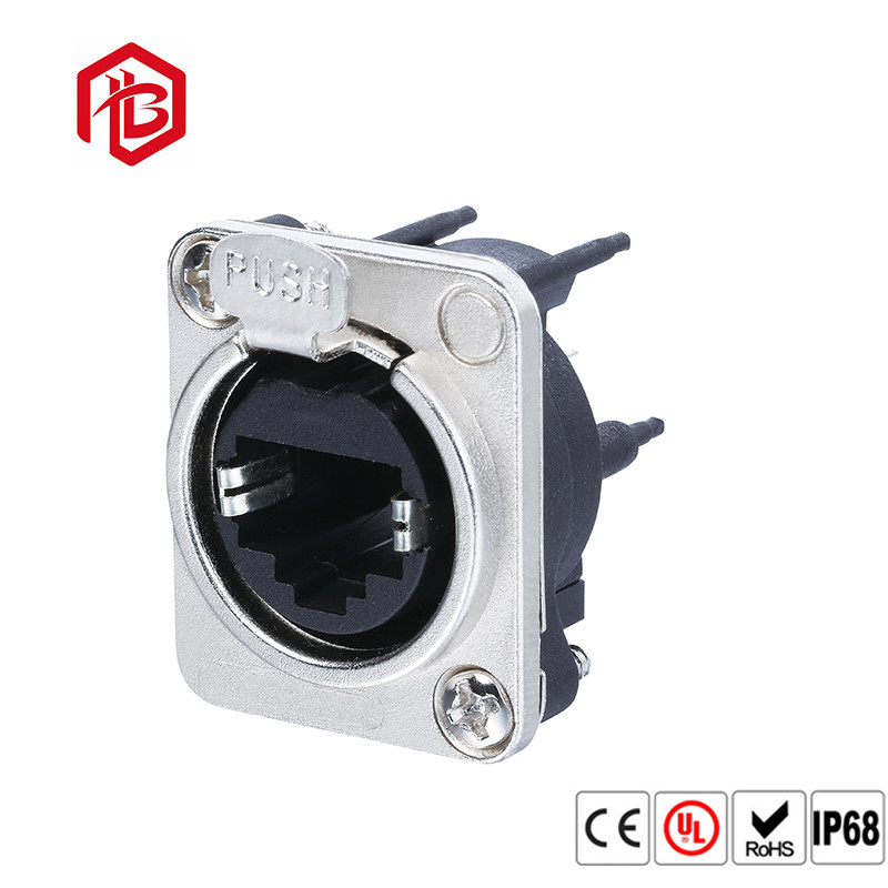 ПВХ TPE IP69 Rj45 Female Connector сеть связи специальный водонепроницаемый Ethernet Jack