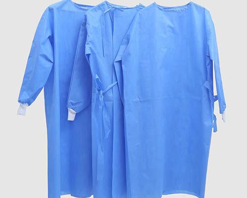 Non Woven Disposable Gowns sms PP Medical patient wear surgical gowns custom patient uniform