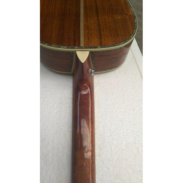 Customized acoustic guitar, 43 inch Jumbo guitar, Quilt Vine Viper red, Guitarra acustica