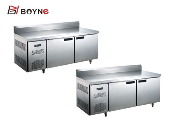 0.4L Industrial Catering Fridge Stiainless Steel Under Counter With Backsplash