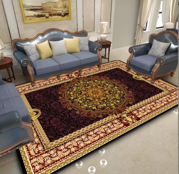 Plant And Flower Pashmina Sofa Bedroom And Living Room Floor Carpets