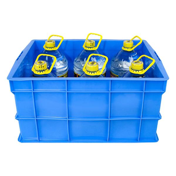 Tamaño interno 565x455x290mm Caja de recambio de plástico de PP apilada ecológica para frutas