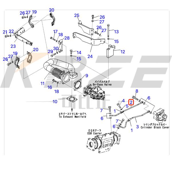 6261-61-7310 6261617310 KOMATSU SAA6D170E-5 ENGINE TUBE FITS FOR PC1250-8 HM350 HM400 WA500
