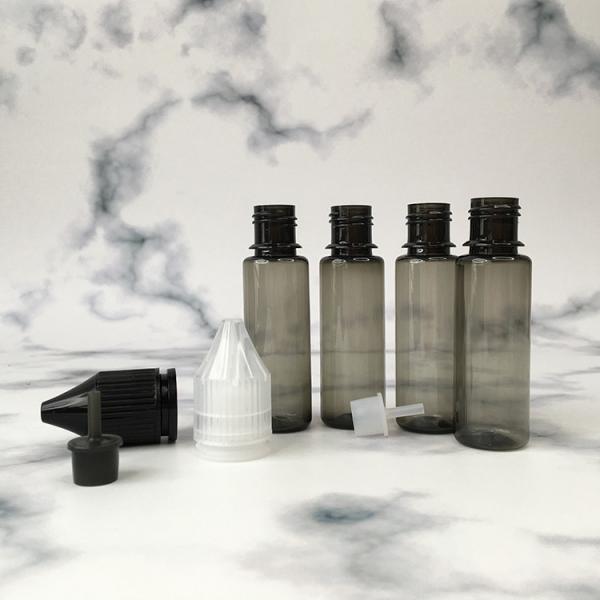 Customizable PET E Liquid Bottles With Childproof Round Shape And Personalized Screen Printed Design