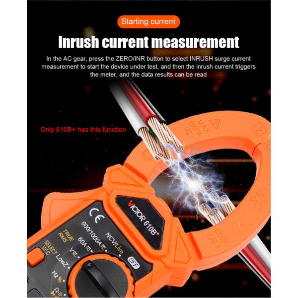 VFC True RMS NCV VICTOR 1000V 1000A Digital Clamp Meter 5999 Counts