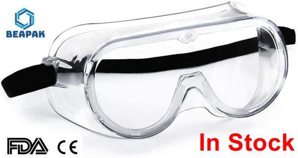 Good Visual Effect Medical Safety Goggles Soft Edge Design Chemical Resistant