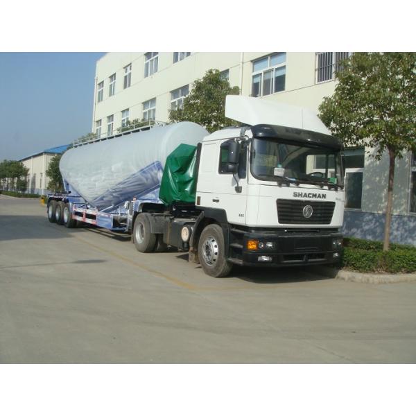 2 тележки и трейлера танков цемента цапфы 35кбм для сухого порошка Флоур транспорт