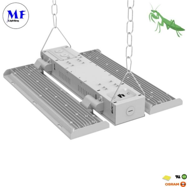 Instalação de iluminação industrial Lâmpada de baía alta linear Luz de baía alta IP66 Impermeável Área exterior Área interna 100W-400W Estação de gasolina