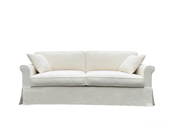 205cm Sofa Bed With Removable Cover Full Size Linen Fabric Sofa Bed Cover Washable