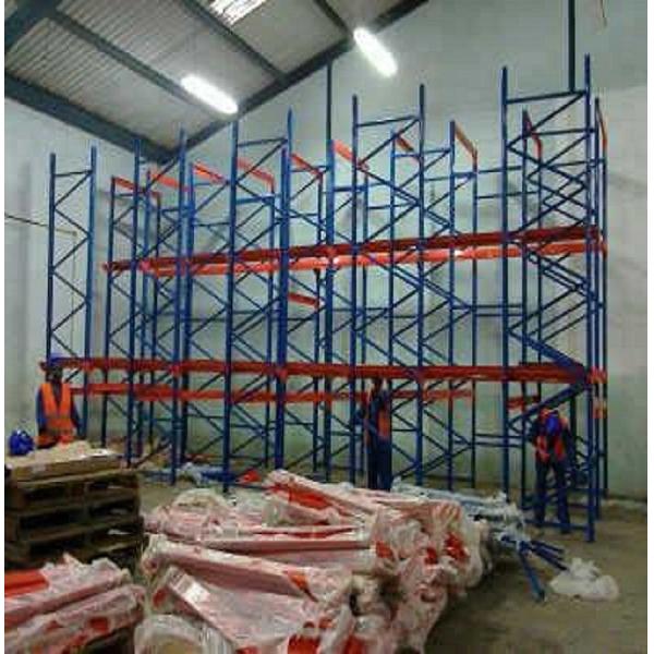 Industrial Drive In Drive Through Racking System Heavy Duty Steel Q235 Material