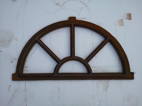 Old Cast Iron Antique Window Frames For Lighting French Style H36xW67CM