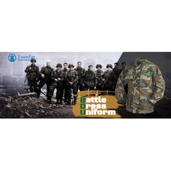 TC 6535 Or TR8020 Military Camouflage Uniforms Adhesive Panels On The Arms