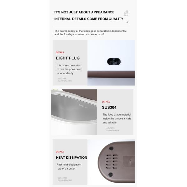 Ультразвуковая очистительница ювелирных изделий 220В Ультразвуковая очистительная машина для часов 650 мл