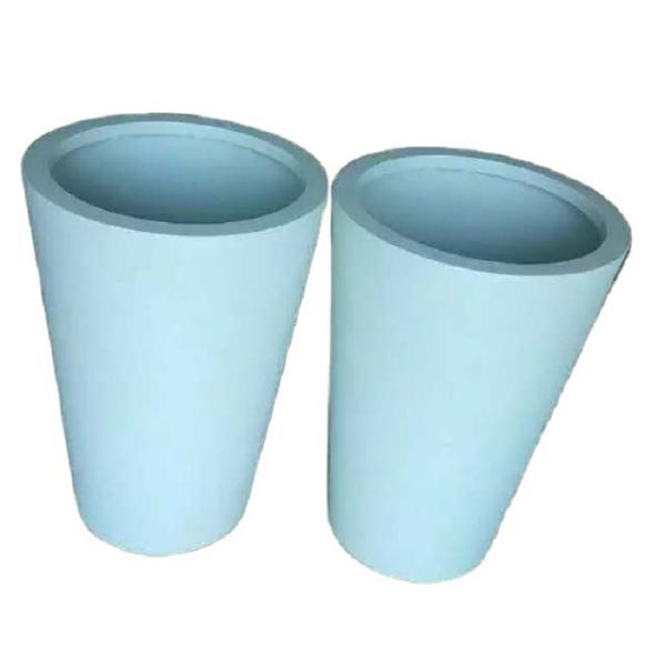 Special Design Galvanized Steel Planter White Powder Coated Flower Pot