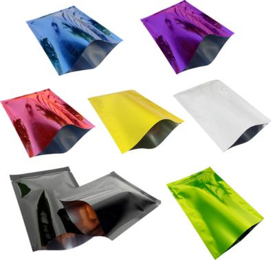 Colorful Three Side Sealed Aluminum Mylar Bag For Foil Food
