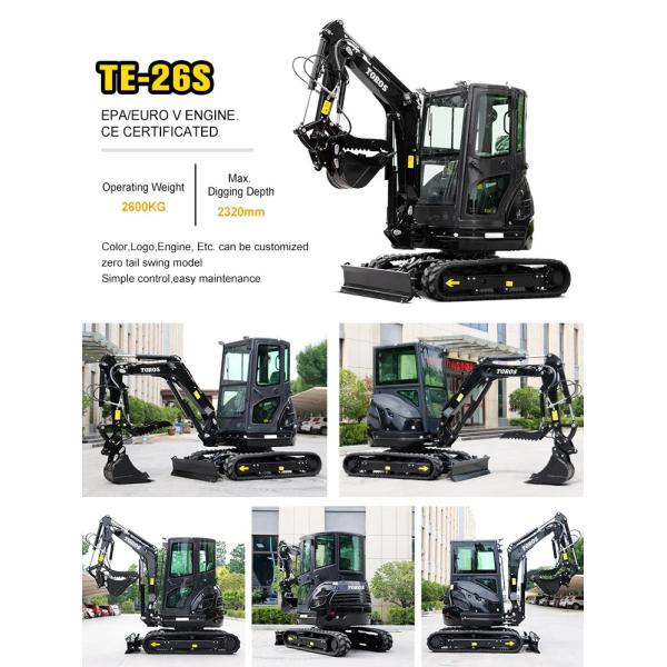 Toros 3,5 тонны мини экскаватор с двигателем Kubota Micro Digger Mult Functions bagger