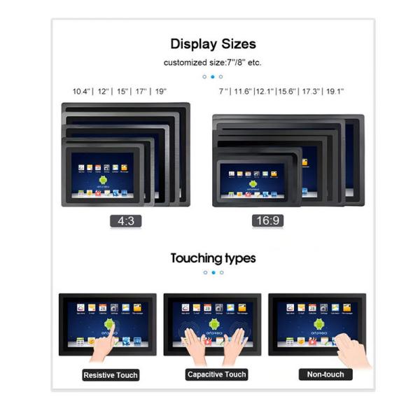 Restaurant IP65 Monitor Self Ordering Kiosk Embedded Industrial Motherboard