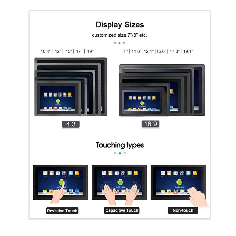 Win 10 Self Order Pos System Interactive Digital Kiosk Linux HMI Embedded