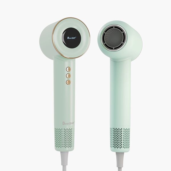 Secador de pelo de salón ligero de 515 g con autolimpieza, 2 velocidades de viento y tecnología Plasma