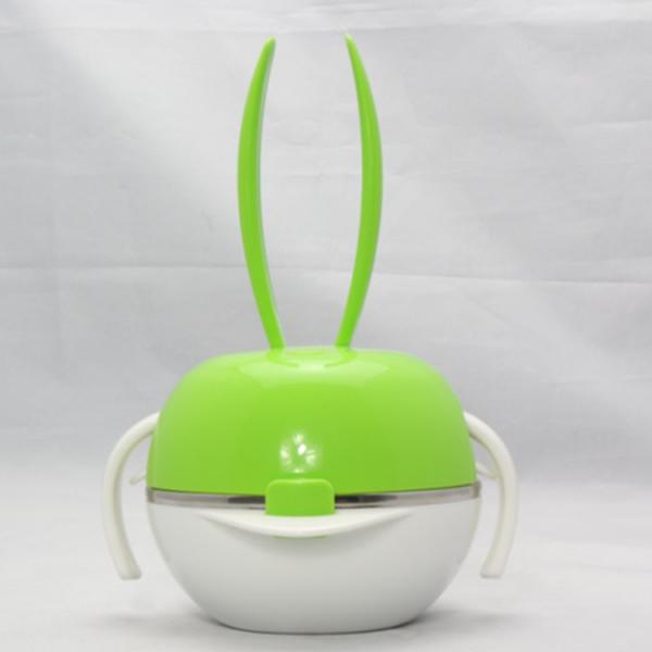 Rainbow rabbit high quality children cutlery set /bowl/children set/knife fork bowl set