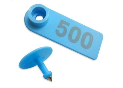 Customizable Thickness RFID Ear Tag TPU Material Round PC Optional Color
