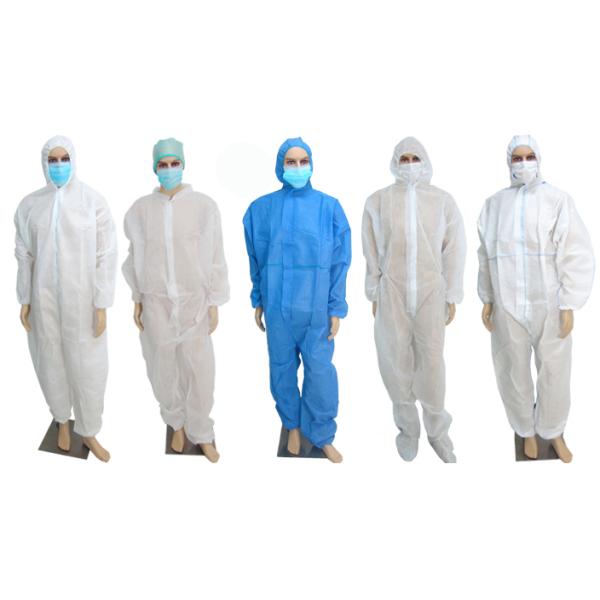 Light Weight Disposable Protective Wear , Disposable Medical Gowns For Virus Protection
