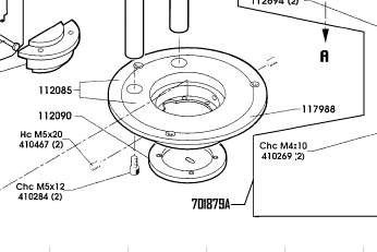 Cutter Parts Assembled Blade Rotation 117988 For Vector 5000 Cutter