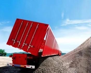 3-Axles Tipping Coal Mine Transportation Semi Trailer Engineered For Efficient Transportation Unloading Of Sand Coal