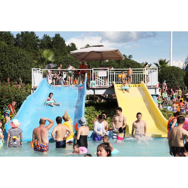 Подгонянный оборудованию парка Aqua скольжений воды 3 малышей всадников, пинку/Орандж/сини