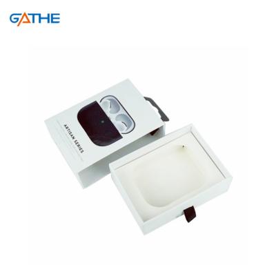 Custom Logo Wireless Earbuds Packaging Box Earphones Drawer Paper Boxes With Paper Inner