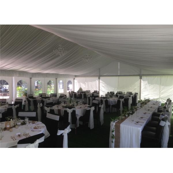 Small Aluminium Frame Tent With Liners And Decorations , Aluminum Clear Canopy