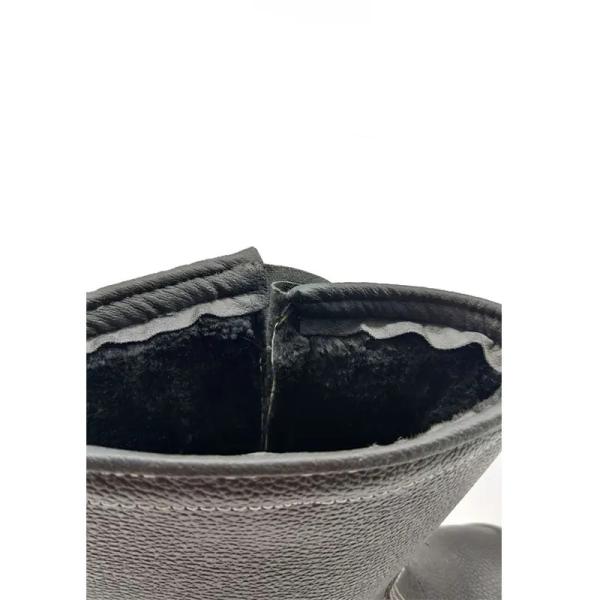 Zapatos de seguridad de pie de acero / soldadura de placa de acero de cuero puro Zapatos de tobillo alto para hombres