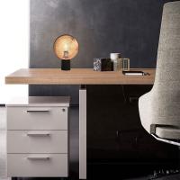 Électrodéposition de matériel et peindre la lampe moderne nordique D22CM X H30CM de table de chevet