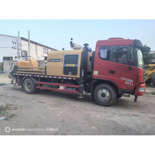 Used Mini Concrete Line Pump Truck Cement Transfer Pump with 2 Boom Sections