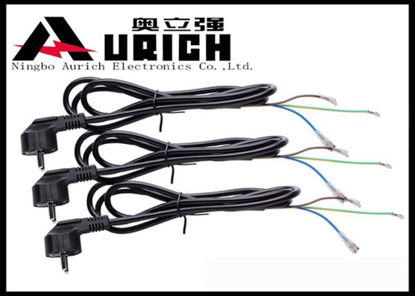 European Schuko Plug German Power Cord VDE Approval For Home Appliance