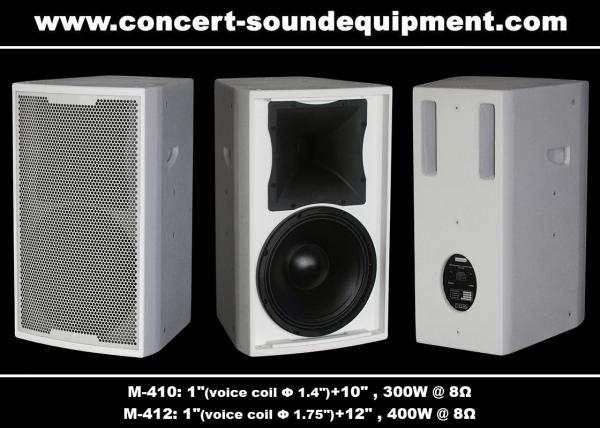Bass Reflex Full Range Nightclub Sound Equipment 96dB 97dB Black / White Finish