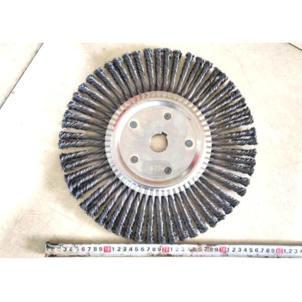Industrial Supplier 80 Knot 350mm OD Steel Knotted Pipe End Deburring Brush