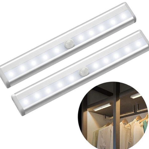 Magnetic Wireless LED Night Light PIR Motion Sensor For Closet Counter Stairway