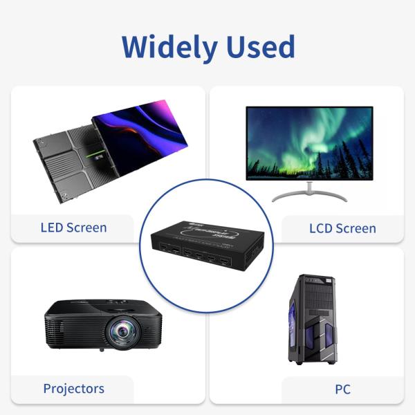 Contrôleur de mur vidéo 4K60 Temps de réponse de 6 ms et mode de contrôle IP pour une solution d'affichage
