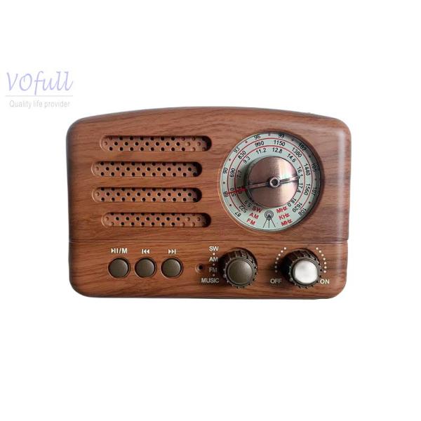 Compact Portable Battery Powered Radio Player with Built In Speaker