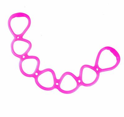 Silicone 7 Ring Stretch And Resistance Exercise Band Fitness Home Gym Physical Therapy Band