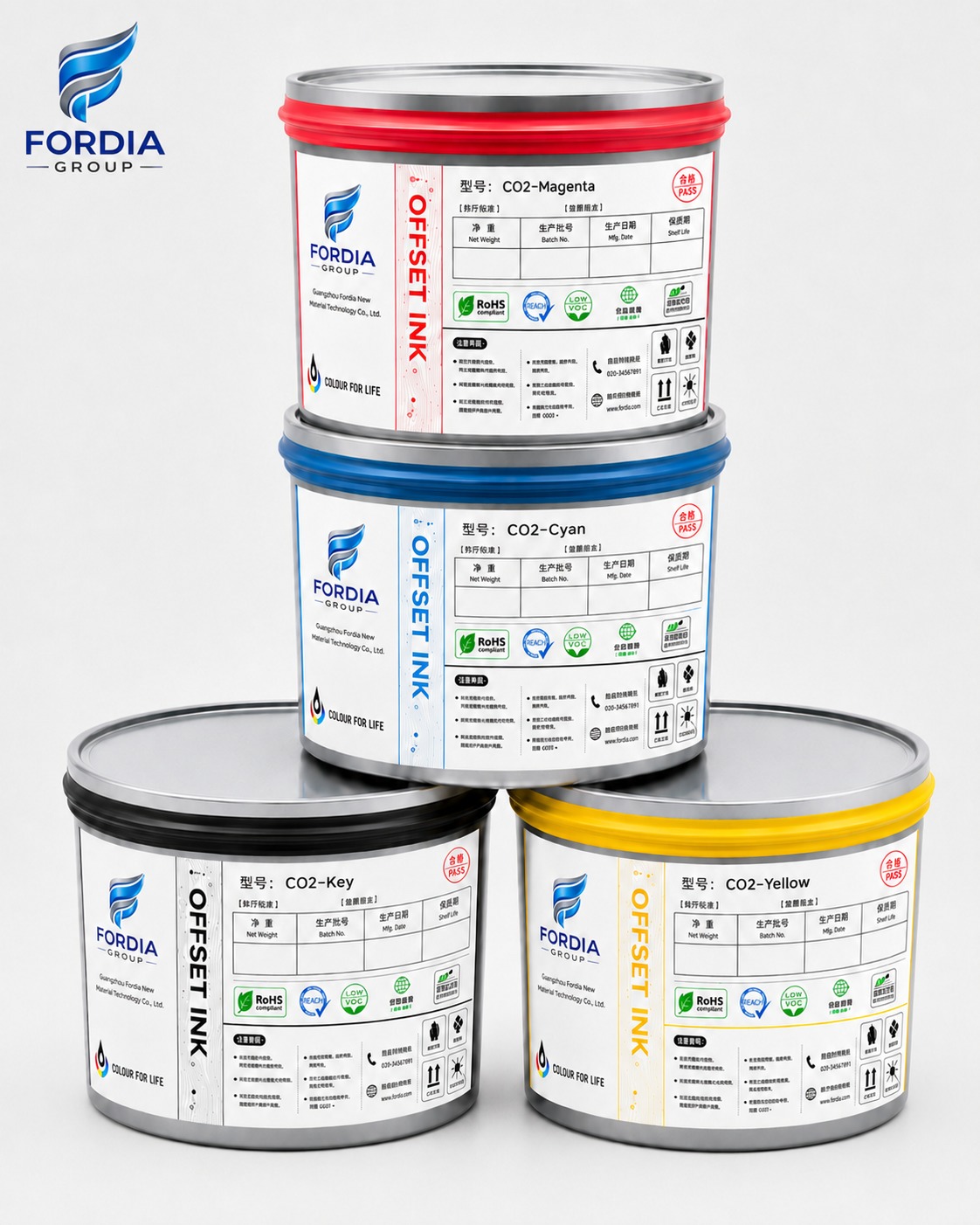 Synthetic Paper Offset Printing Ink High Gloss Speedy Dry Eco Friendly Resin