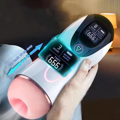 Best Selling Smart Counting Male Masturbation Vibration Sucking Masturbator Cup Material ABS+TPE