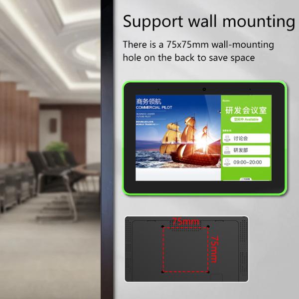 8インチ壁掛けAndroidタブレットPC POE NFC wifi タッチスクリーン、4面LEDライト付き、スマートホーム、会議室予約、ホテルスケジュール用