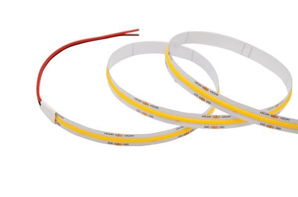 24V White COB LED Strip Light 4000K 8mm Width 480Chips/m Ra>90 LED Tape Lights