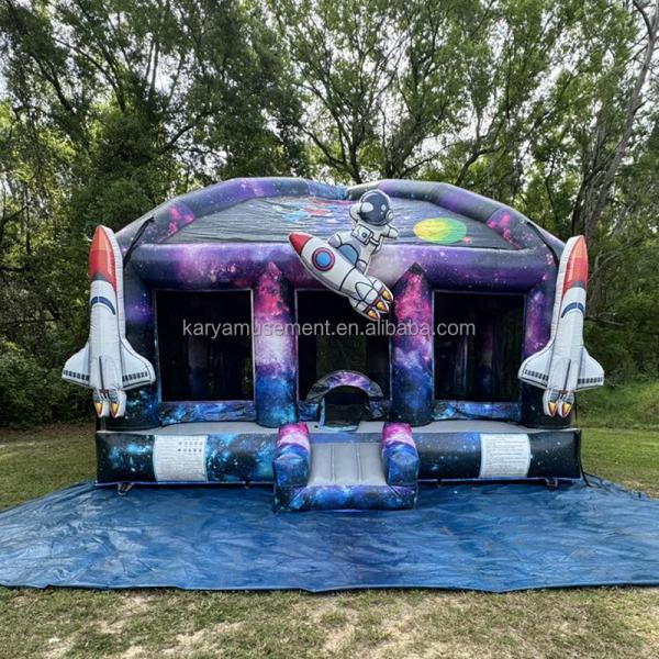 Blower Pretty Good Kids Party Astronaut Castle Spaceship Inflatable Bounce House