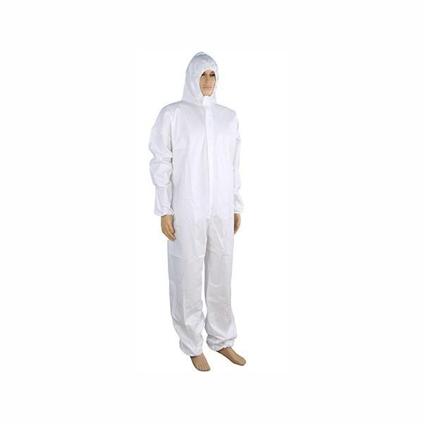 S M L Elastic Cuffs Non Sterile Disposable Coverall Suit