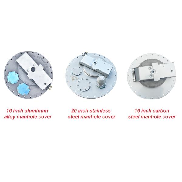 Easy Installation European Standard Manhole Cover With Inner Breath Valve for Fuel Tanker Truck